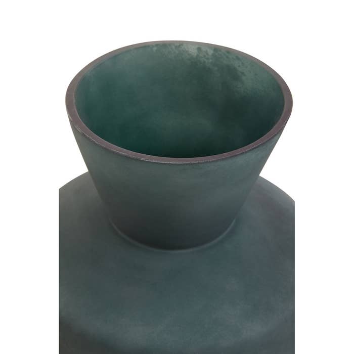 Green Ombre Large Glass Vase