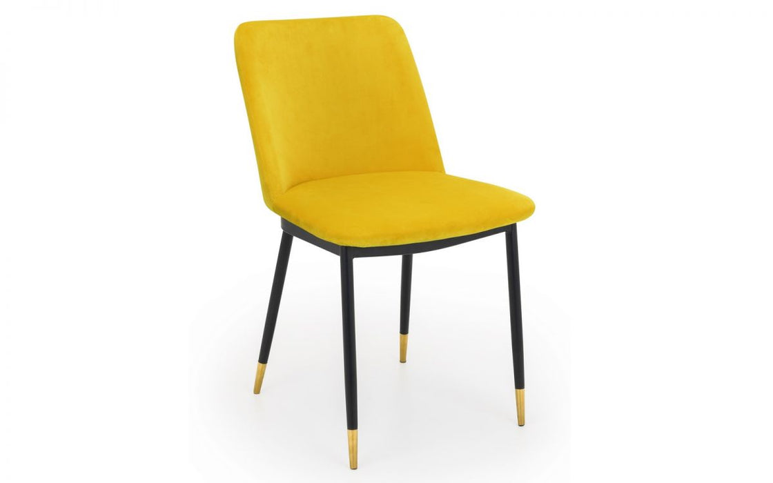 Findlay Rectangular Table & 4 Delaunay Mustard Chairs