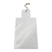 Rectangular White Marble Paddle Chopping and Serving Board - 40 x 18cm - Modern Home Interiors