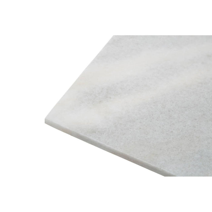 Rectangular White Marble Paddle Chopping and Serving Board - 40 x 18cm - Modern Home Interiors