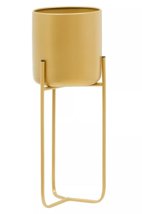 Floor Standing Planter - Gold