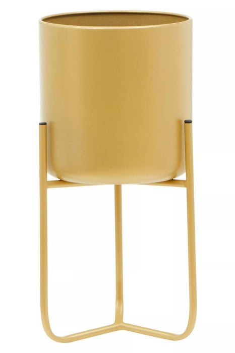 Floor Standing Planter - Gold