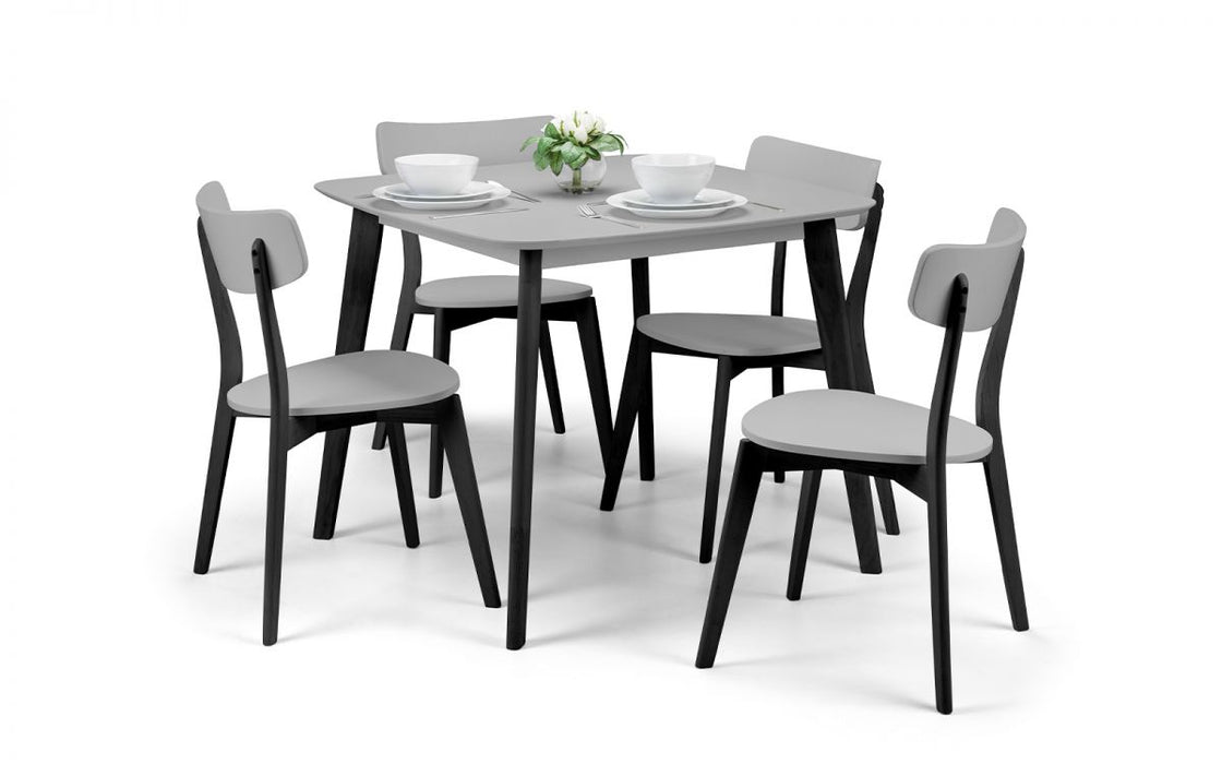 Casa Square Dining Table - Grey/Black