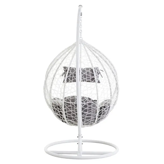 Garden / Conservatory Egg Hanging Chair - White