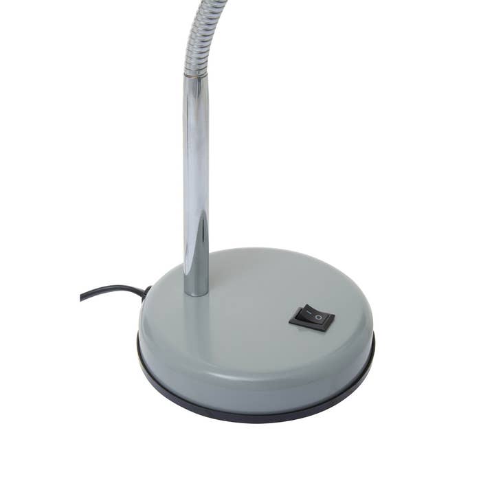Essential Flexible Metal Desk Lamp with Circular Base