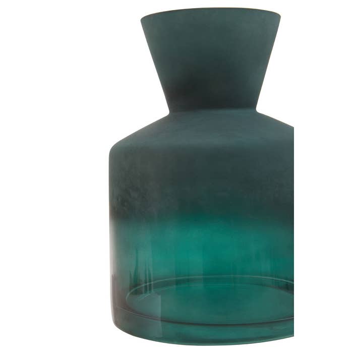 Green Ombre Small Glass Vase