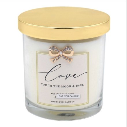 Boutique Moon & Back Scented Candle with Gold Lid - 200ml