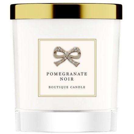 Boutique Pomegranate Noir Scented Candle with Gold Lid - 200ml