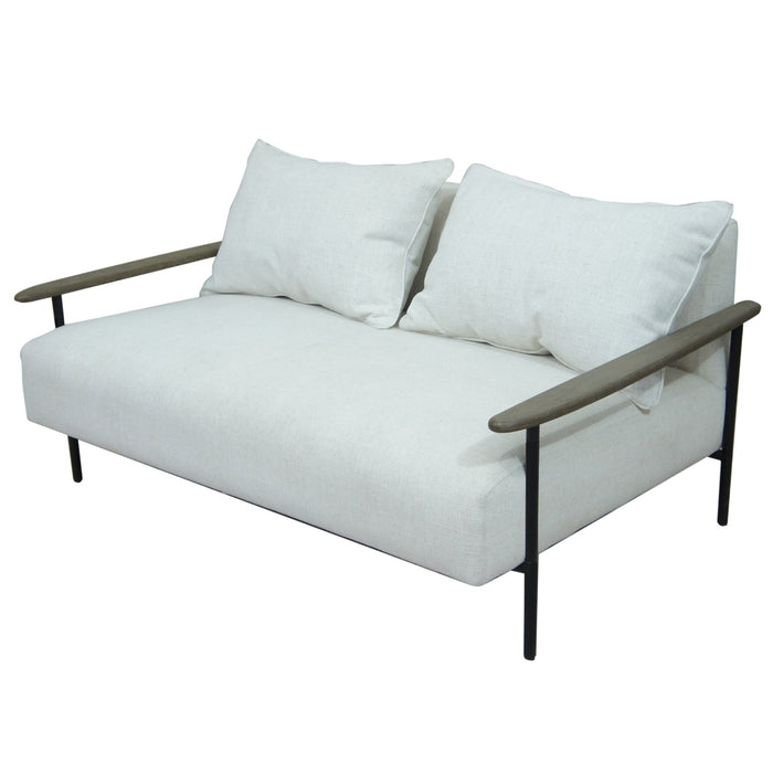 Foundry Pale Ecru Upholstered Two Seater Sofa