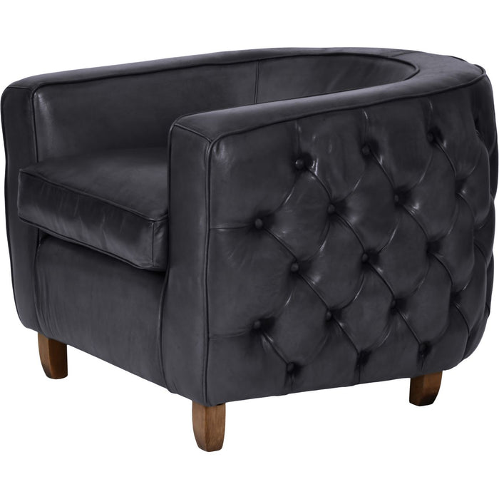 Helix Chester Club Chair Fumee Leather