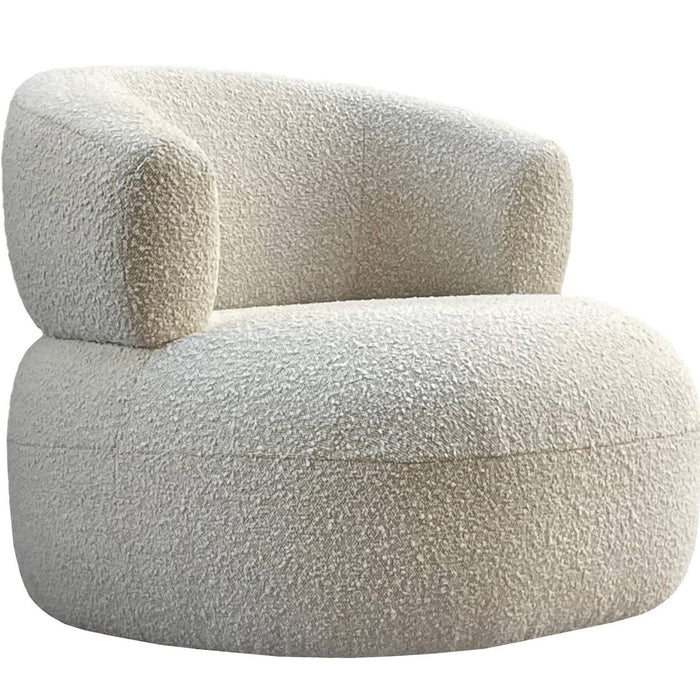 Luna Occasional Chair in Boucle Ivory