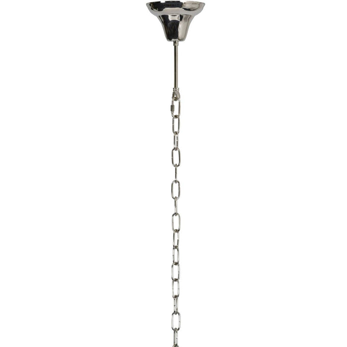 Niagara Silver Chain 6 Bulb Pendant Lamp Small