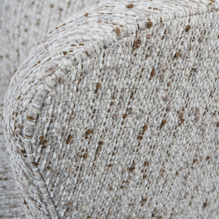 Roehampton Textured Slub Swivel Chair Natural