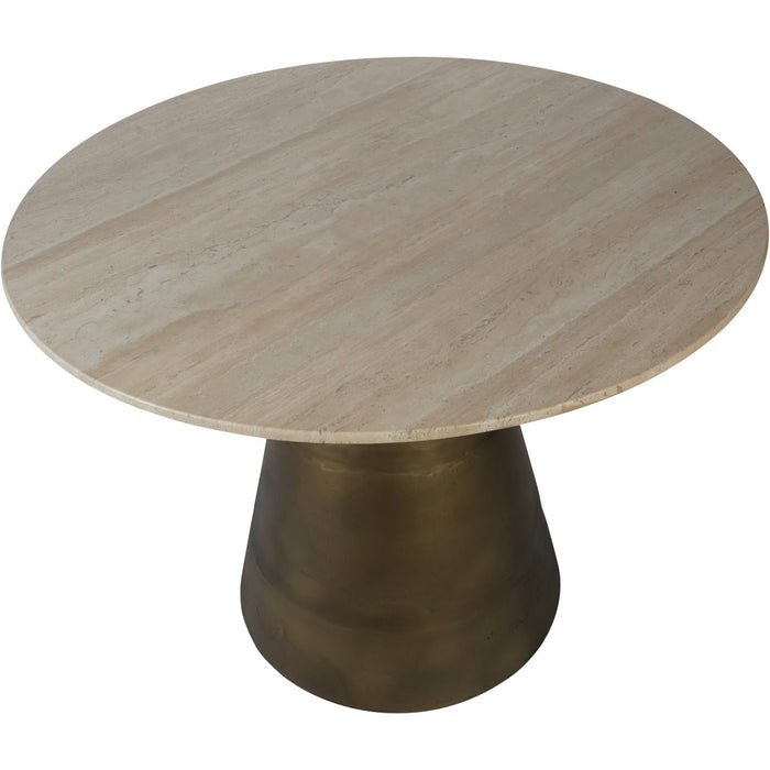 Clifton Light Travertine Round Dining Table 120cm