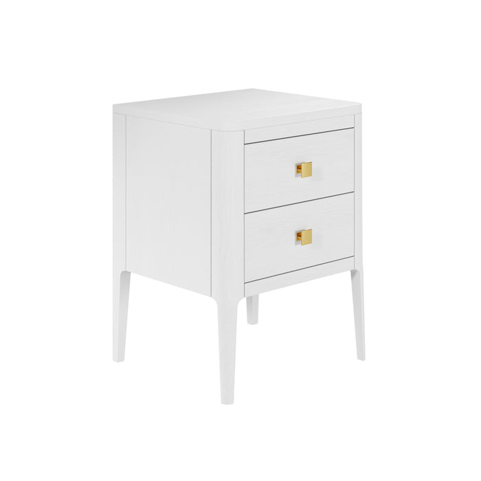 Abberley Bedside | White 2 Drawers