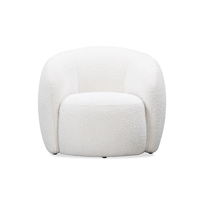 Bighton Club Chair | Off White Boucle Fabric