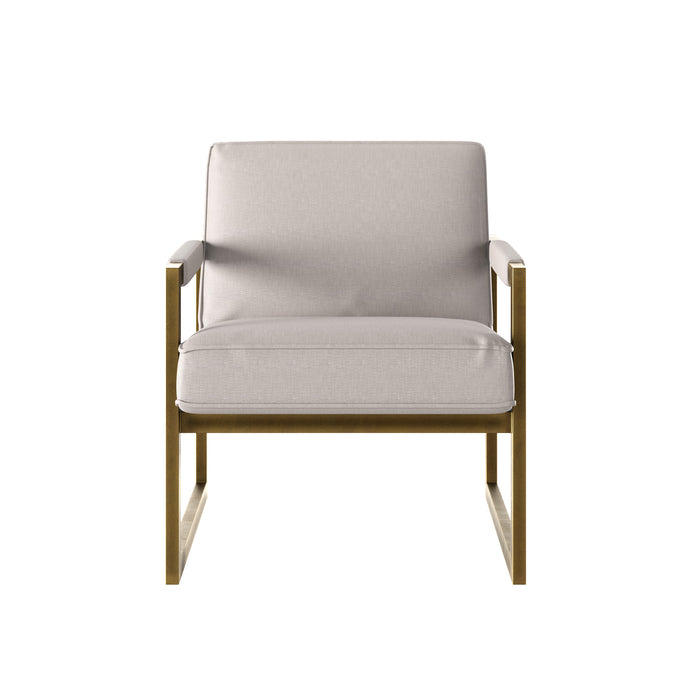 Mickleton Club Chair | Clay Chenille with Bronze Frame