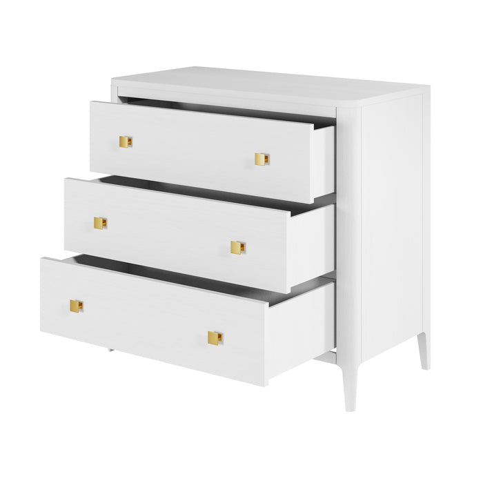 Abberley Chest of Drawers | White 3 Drawers