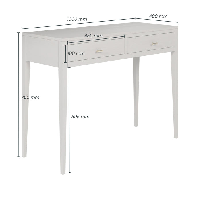 Radford Console Table | Grey 2 Drawers