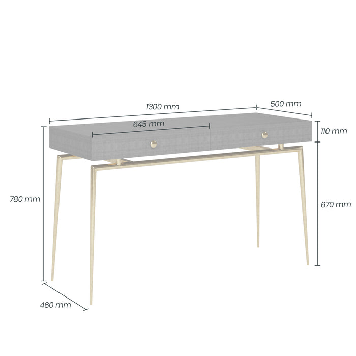Greyshott Desk | 2 Drawer