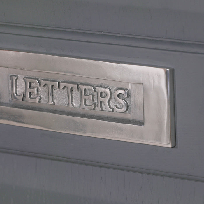 Aluminium Polished Door Letter Plate 10"