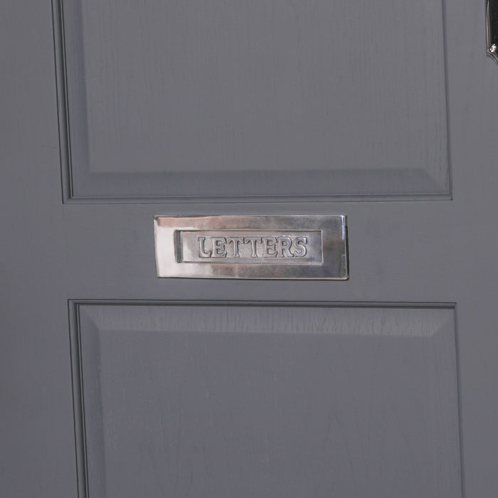 Aluminium Polished Door Letter Plate 10"