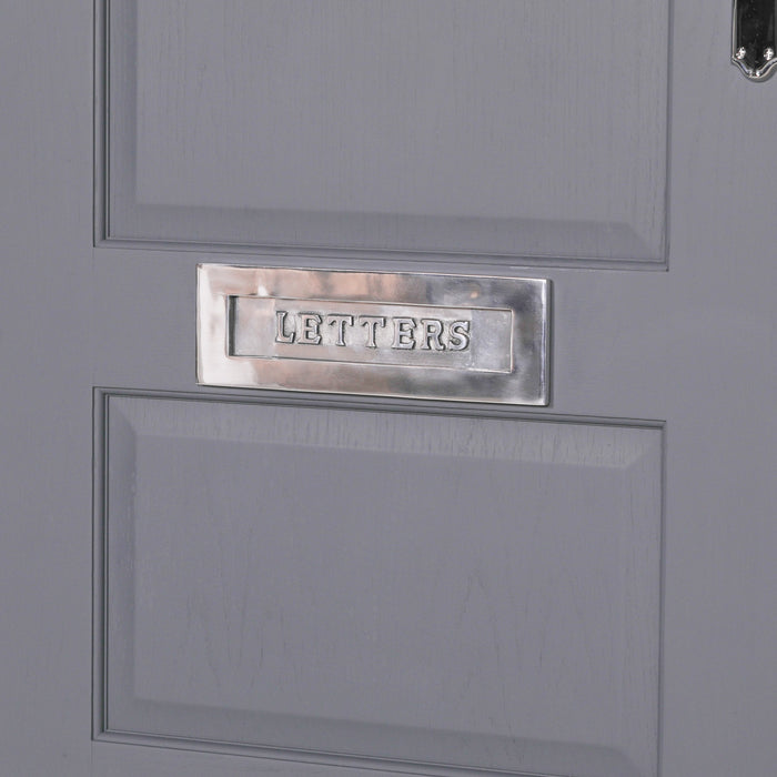 Aluminium Polished Door Letter Plate 12"