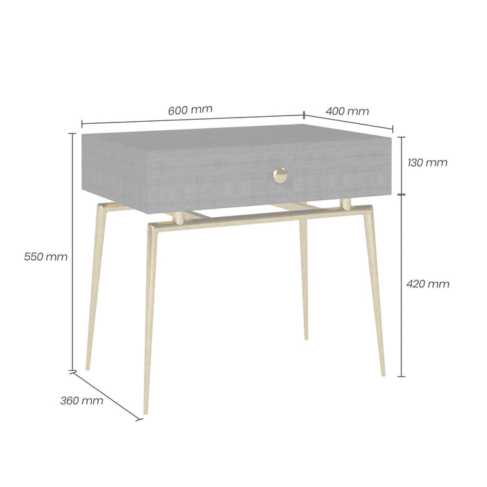 Greyshott Bedside Table | 1 Drawer