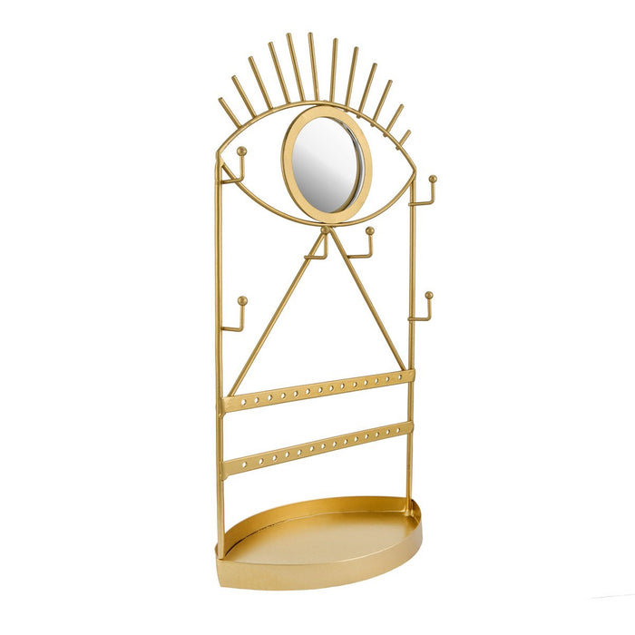 Gold Eye See You Jewellery Holder With Mirror