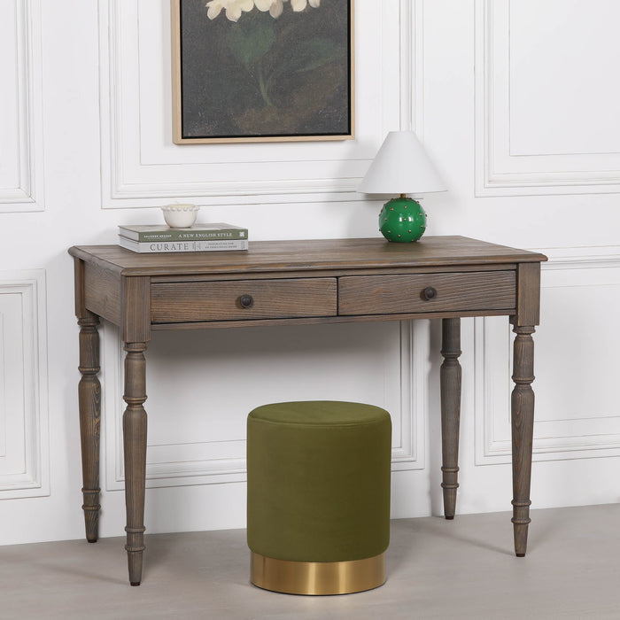 Rustic Pine Writing Desk Console
