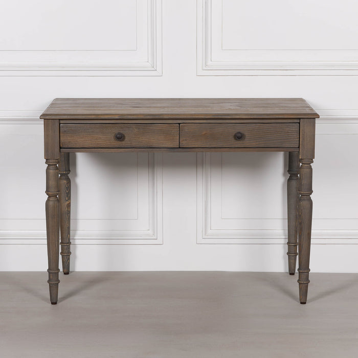 Rustic Pine Writing Desk Console