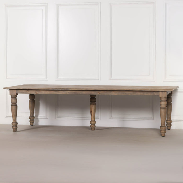 Rustic Pine Extra Large Farmhouse Dining Table 300cm