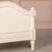 Aged Mahogany Wood Ivory Single Bed Frame - Modern Home Interiors