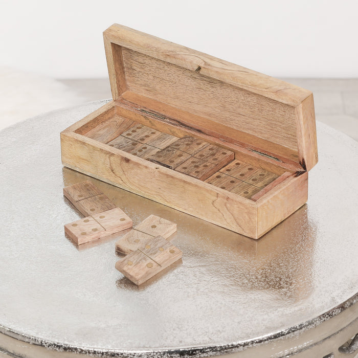 Rustic Style Dominos Game in Wooden Box
