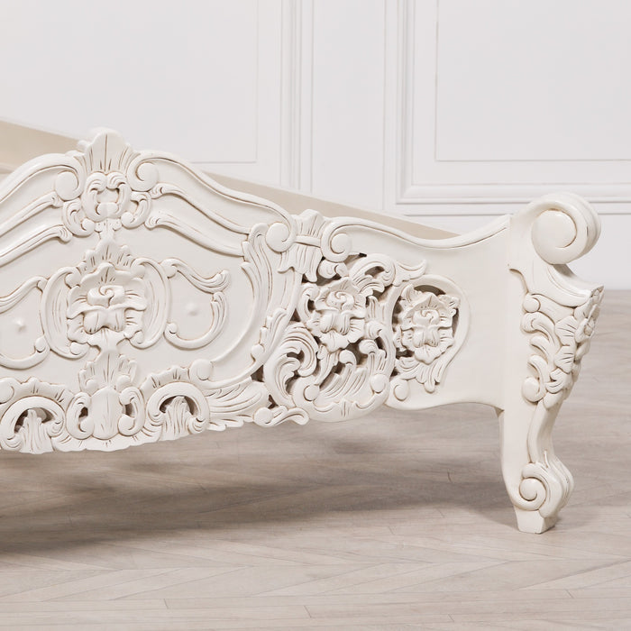 Rococo Double Sized 4ft6 Carved Bed