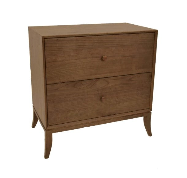 Jensen 2 Drawer Chest Bedside Table Nightstand