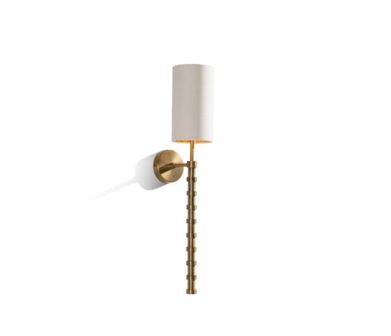 Brenta Wall Lamp with Antique Brass Finish