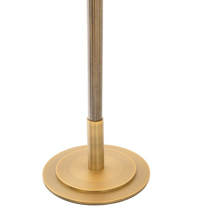 Tirso Table Lamp with Light and Dark Antique Brass Metal