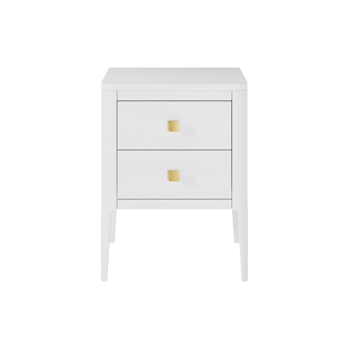 Abberley Bedside | White 2 Drawers