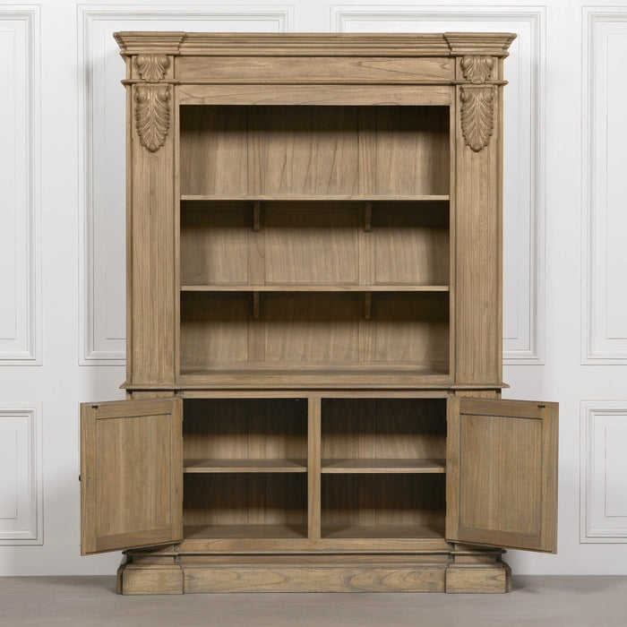 Large Rustic Open Bookcase - Modern Home Interiors