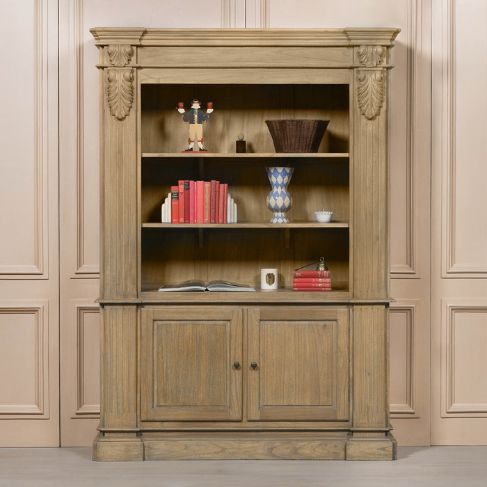 Large Rustic Open Bookcase - Modern Home Interiors