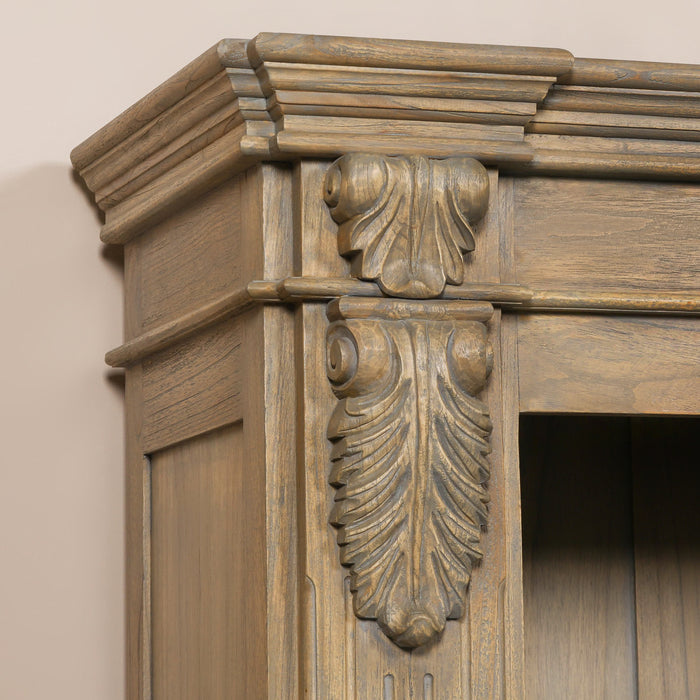 Large Rustic Open Bookcase - Modern Home Interiors