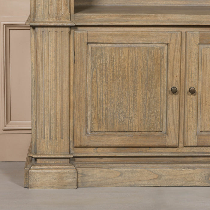 Large Rustic Open Bookcase - Modern Home Interiors