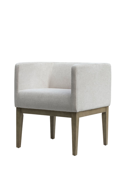 Wolford Dining Chair | Clay Chenille with Aged Oak Legs