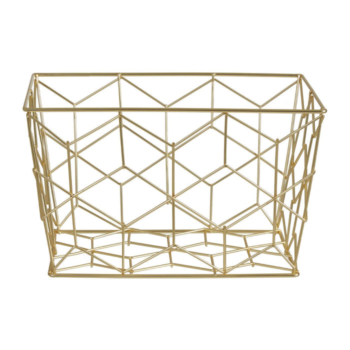 Vertex Contour Storage Basket - Matte Gold