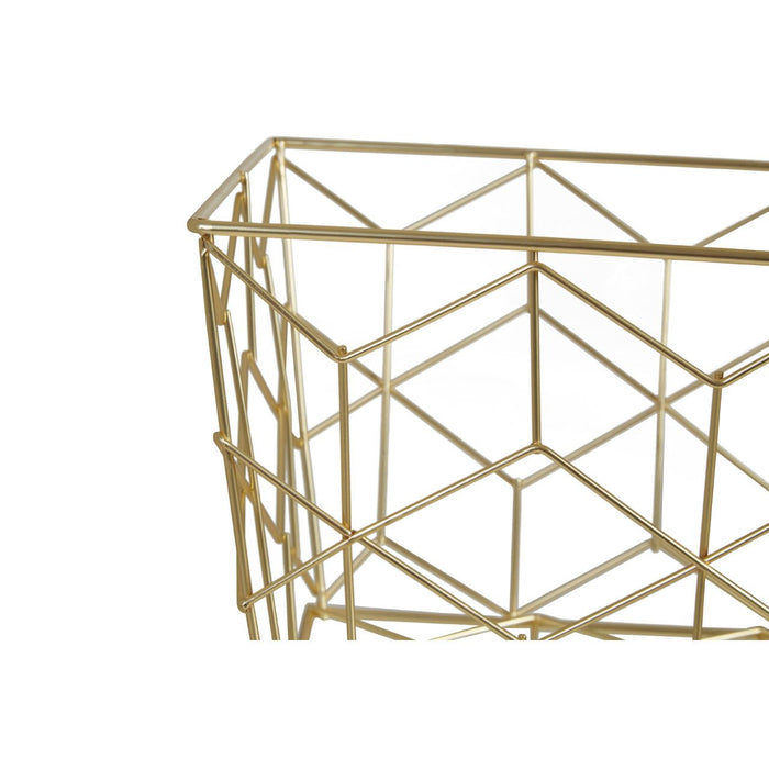 Vertex Contour Storage Basket - Matte Gold