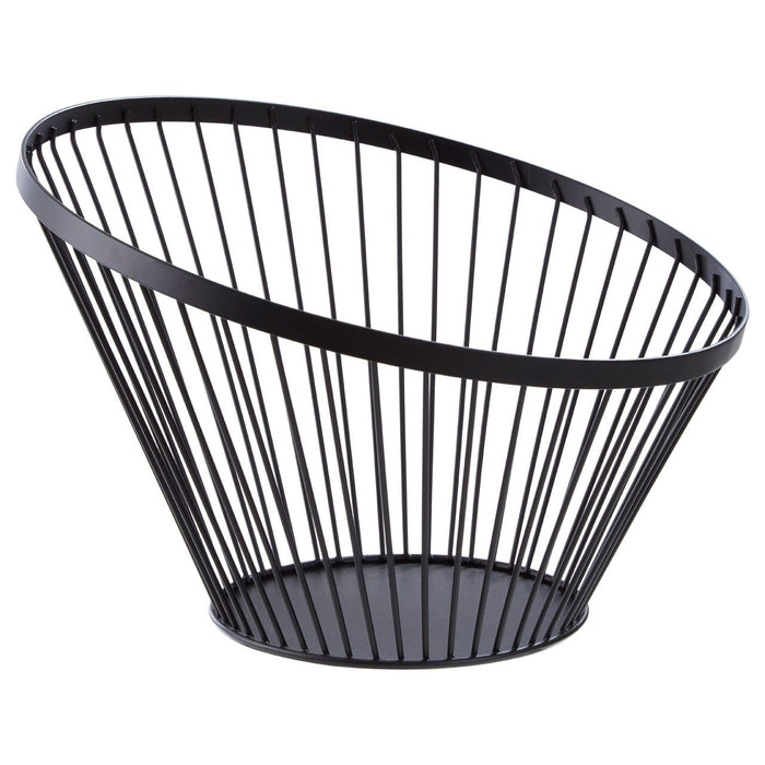 Oblique Matte Black Frame Basket - Small