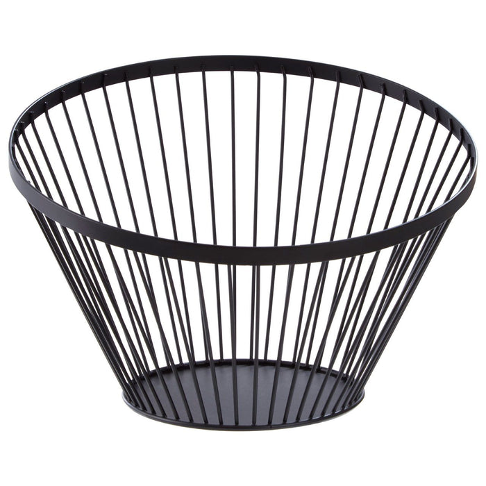 Oblique Matte Black Frame Basket - Small
