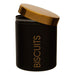 Liiberty Black Enamel Biscuit Canister - Modern Home Interiors