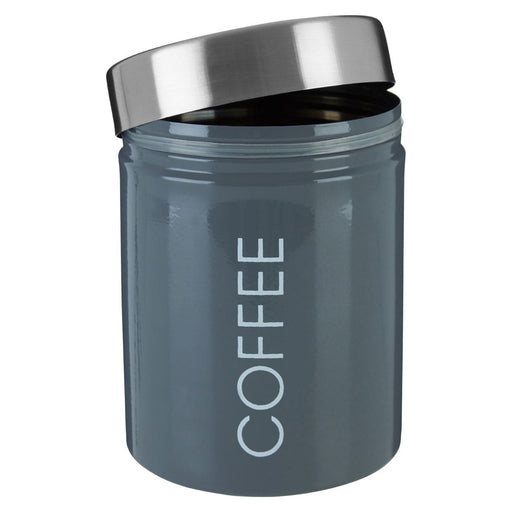 Liberty Grey Enamel Coffee Canister - Modern Home Interiors
